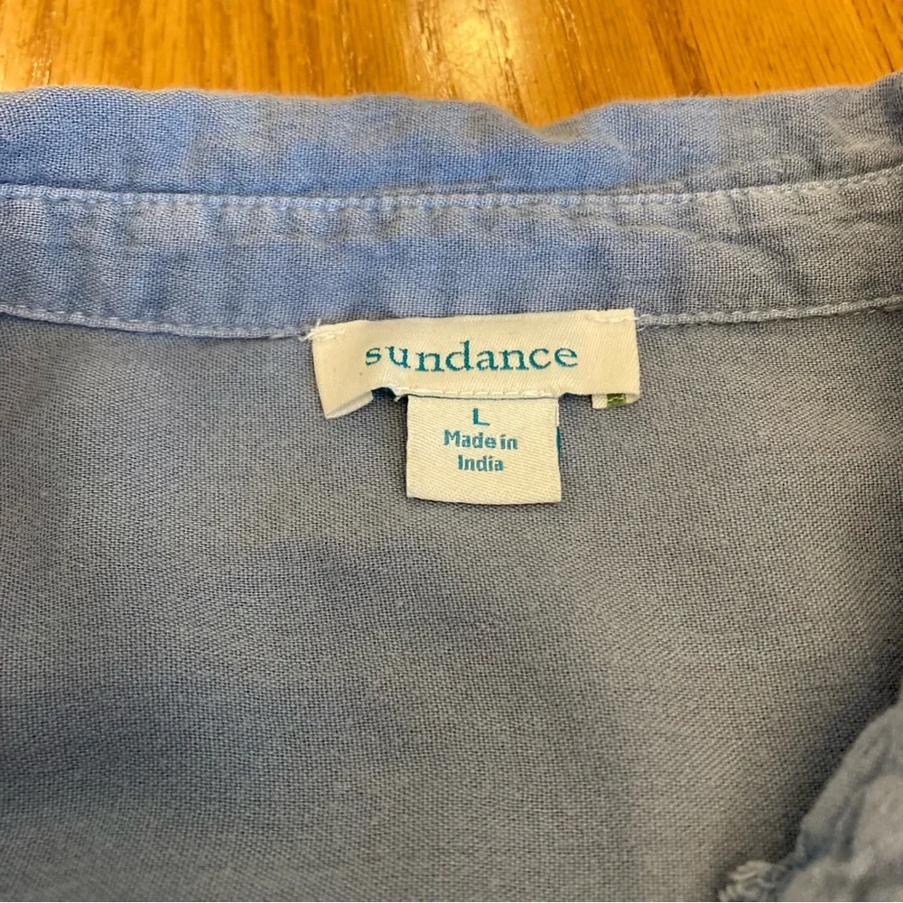 SUNDANCE Stowe Patchwork Popover size L gently used condition see photos - Picture 2 of 7